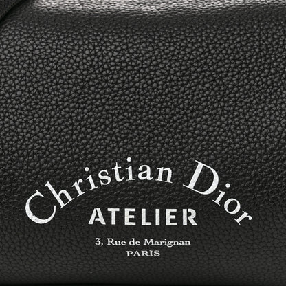 Christian Dior HOMME Grained Calfskin Mens Roller Pouch Black 8 of 10