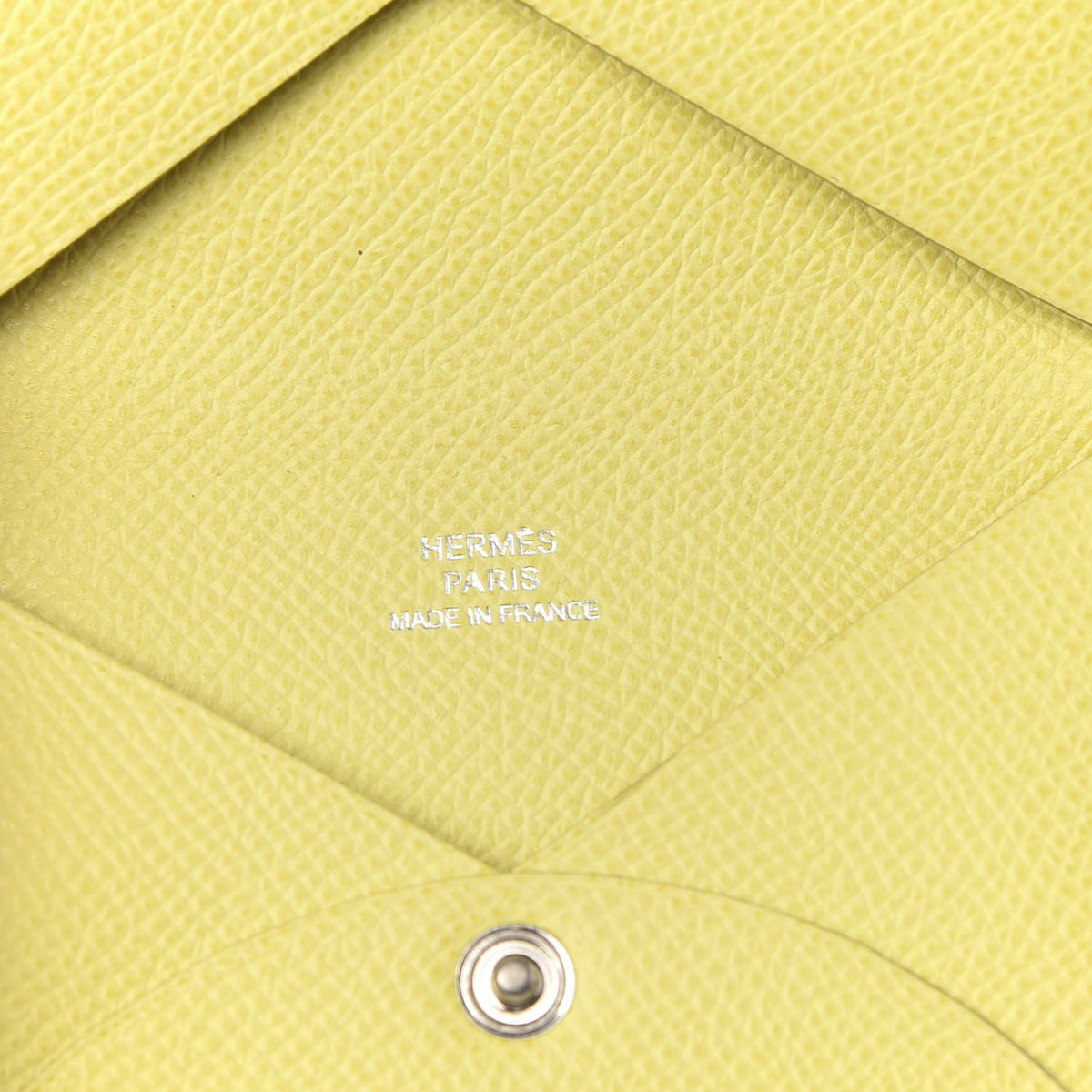 Hermes Epsom Calvi Card Case Soufre 5 of 7