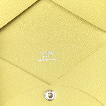 Hermes Epsom Calvi Card Case Soufre 5 of 7