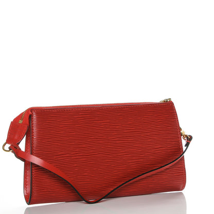 Louis Vuitton Epi Pochette Accessories 24 Castillan Red 3 of 6