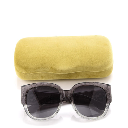 Gucci Glitter Square Optyl Sunglasses 3836/F/S Black Silver 8 of 8
