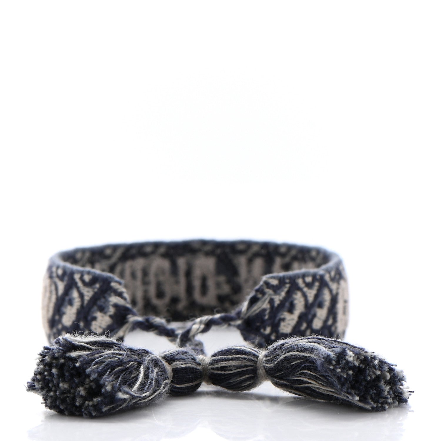 Christian Dior Woven Cotton J'Adior Friendship Bracelet Navy 3 of 3