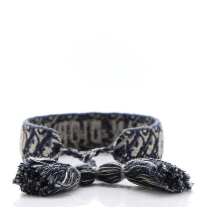 Christian Dior Woven Cotton J'Adior Friendship Bracelet Navy 3 of 3