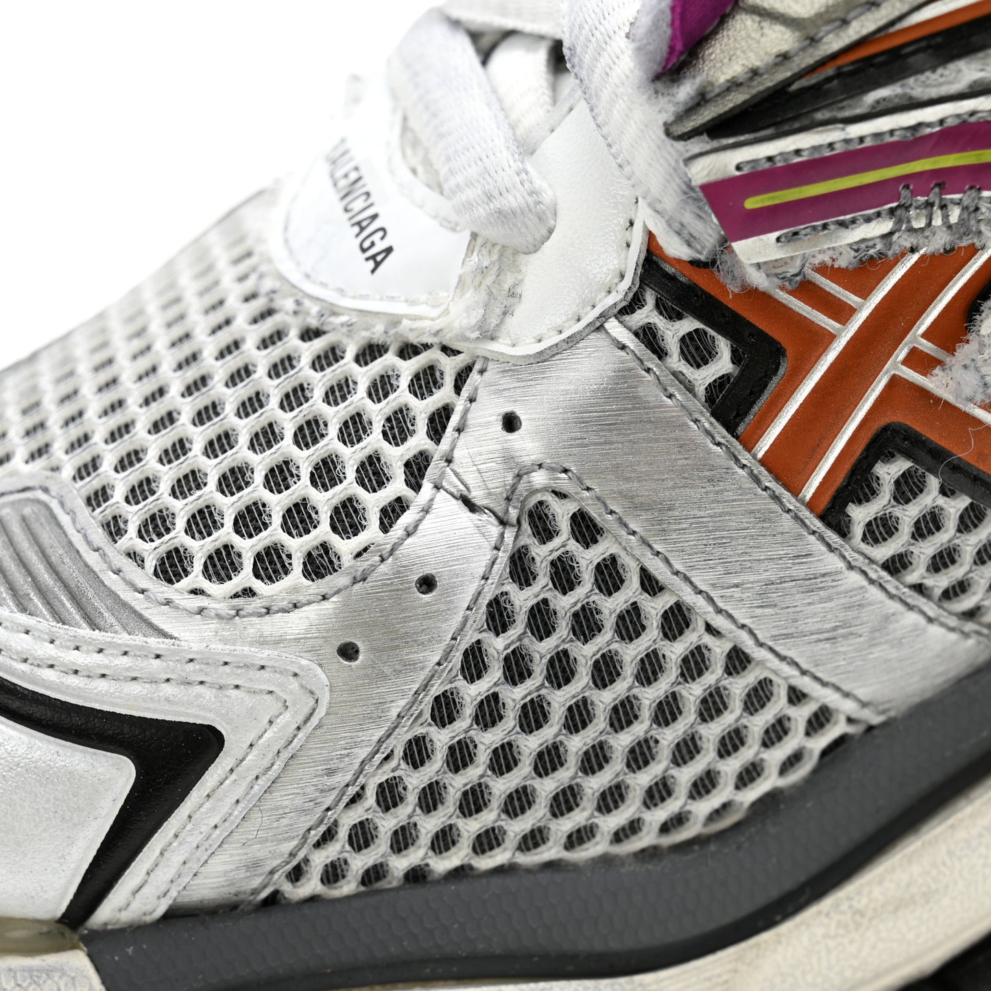 Mesh Rubber Womens Runner Sneakers 38 Multicolor