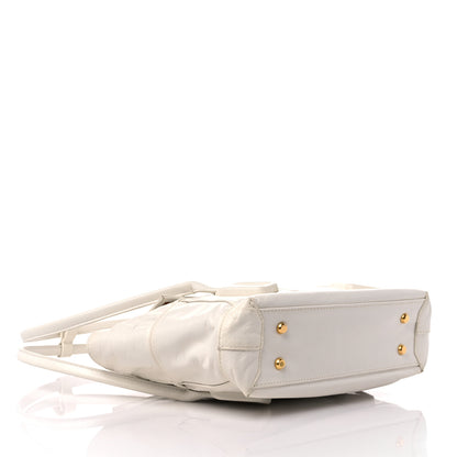 Bottega Veneta Paper Calfskin Maxi Intrecciato Small Arco Slouch Plaster 4 of 13