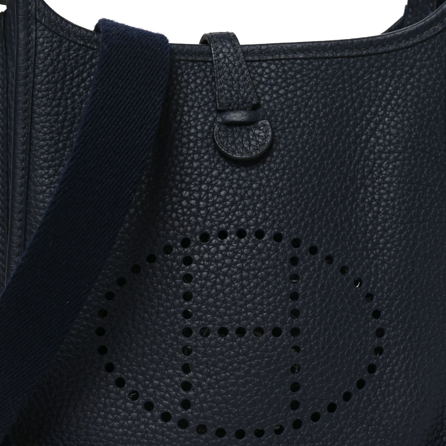Hermes Taurillon Clemence Evelyne TPM  Bleu Nuit Bleu Indigo 8 of 10