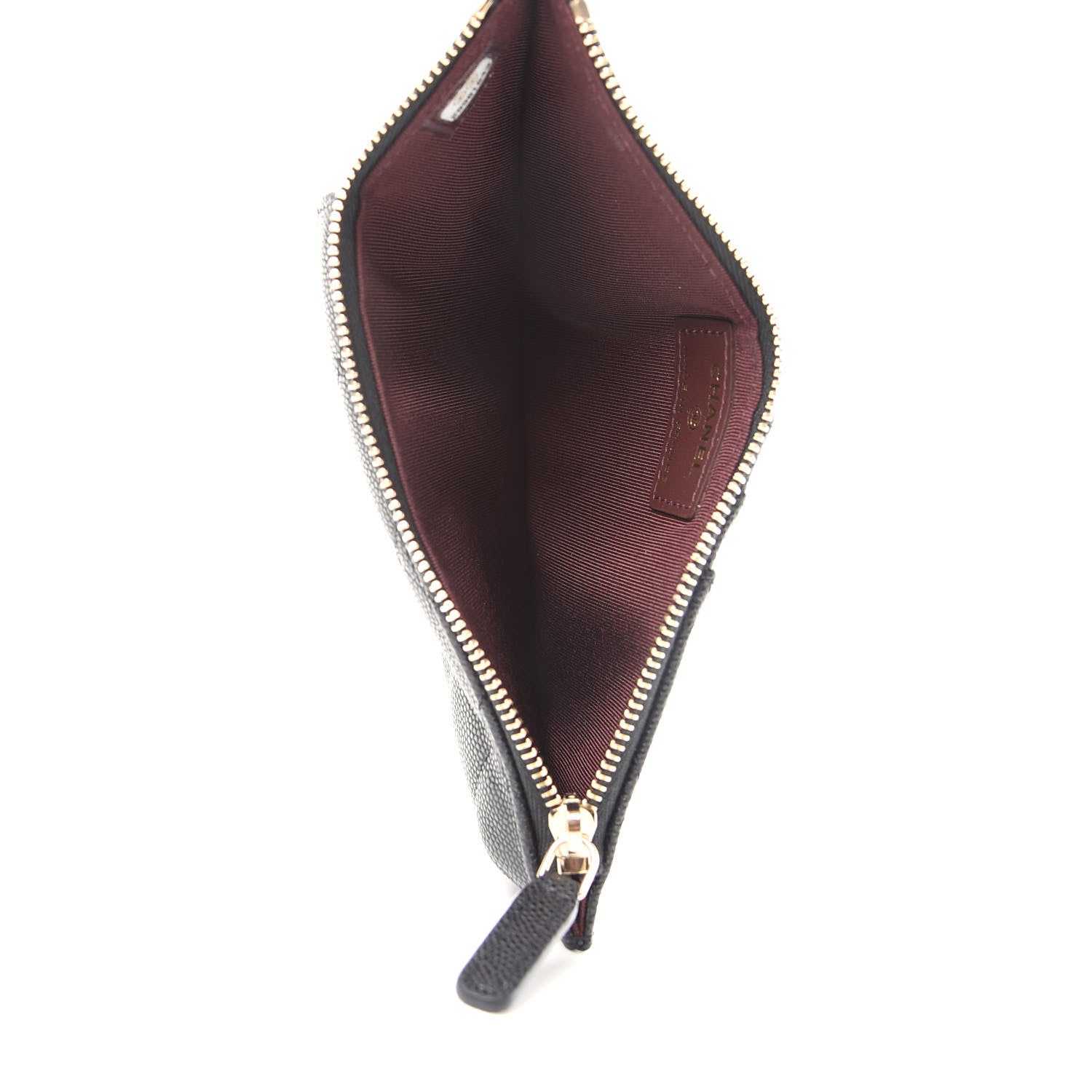 Chanel Caviar Quilted Classic Flat Wallet Pouch Black 5 of 8