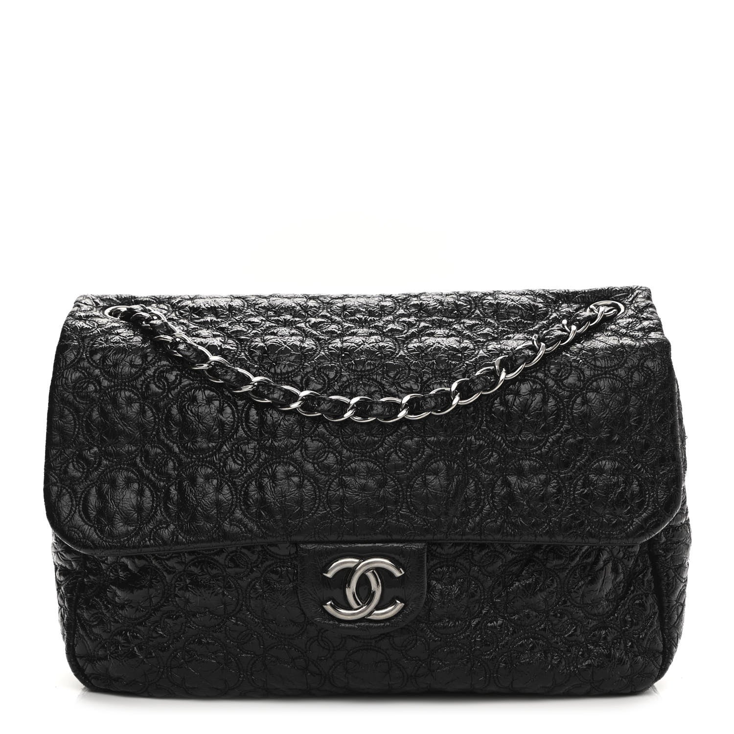 Chanel Vinyl Rock In Moscow Single Flap Black 1 of 10