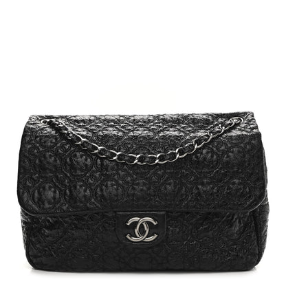 Chanel Vinyl Rock In Moscow Single Flap Black 1 of 10