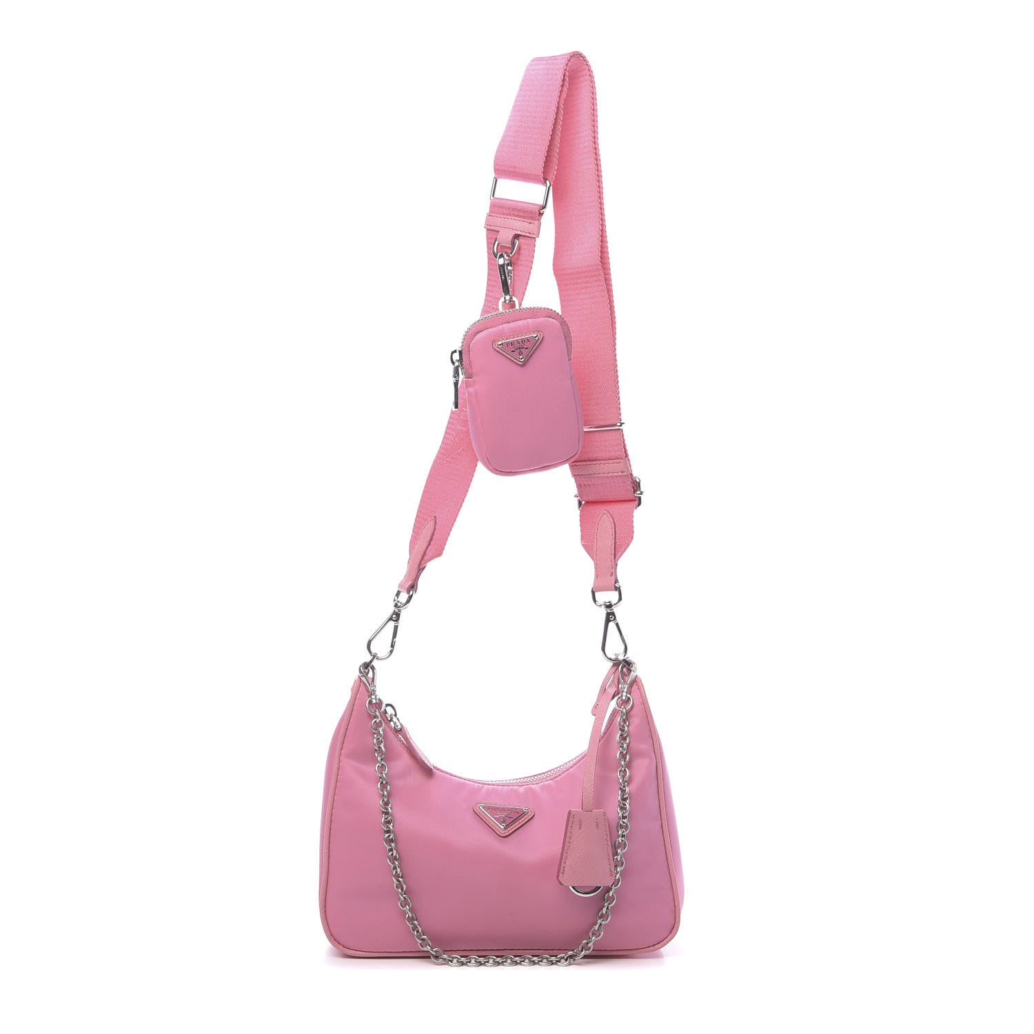 Prada Nylon Re-Edition 2005 Shoulder Bag Begonia 1 of 11