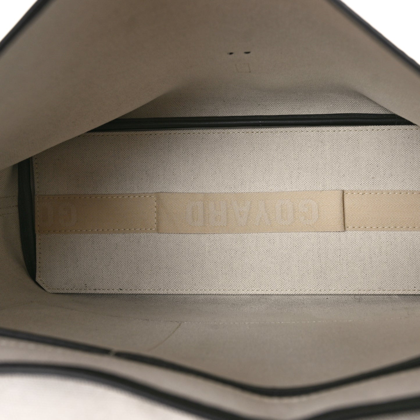 Goyardine Capetien Messenger Bag Black
