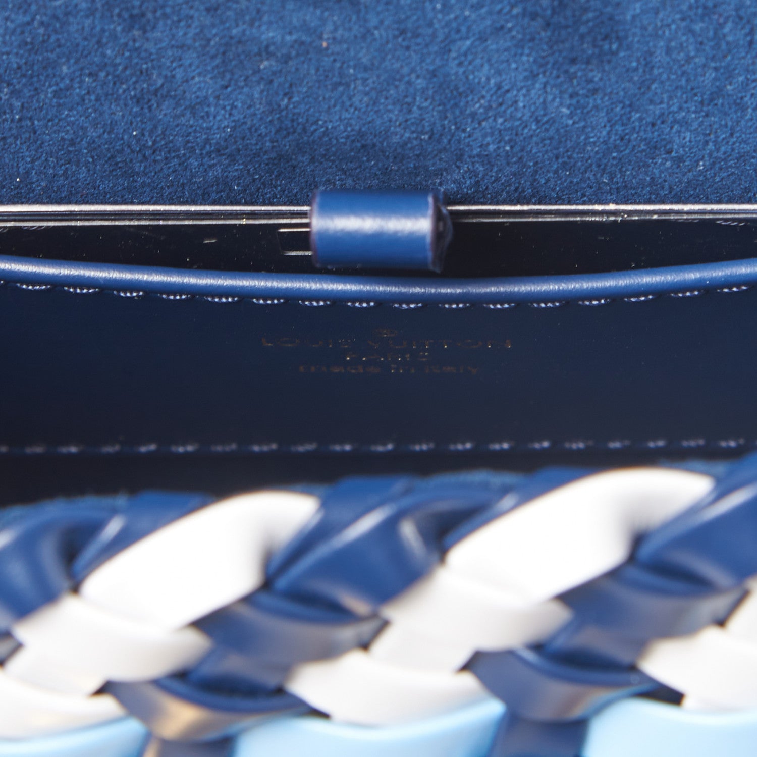 Louis Vuitton Epi Guinguette Twist Shoulder Bag MM Indigo Blue 8 of 8