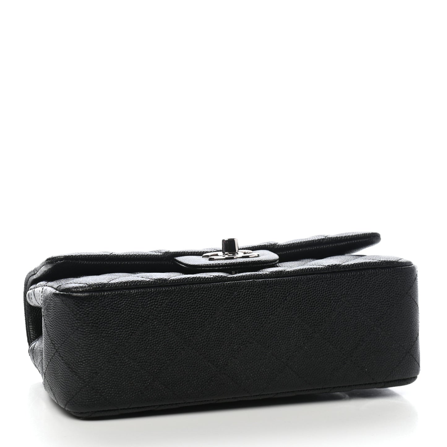 Caviar Quilted Mini Rectangular Flap Black
