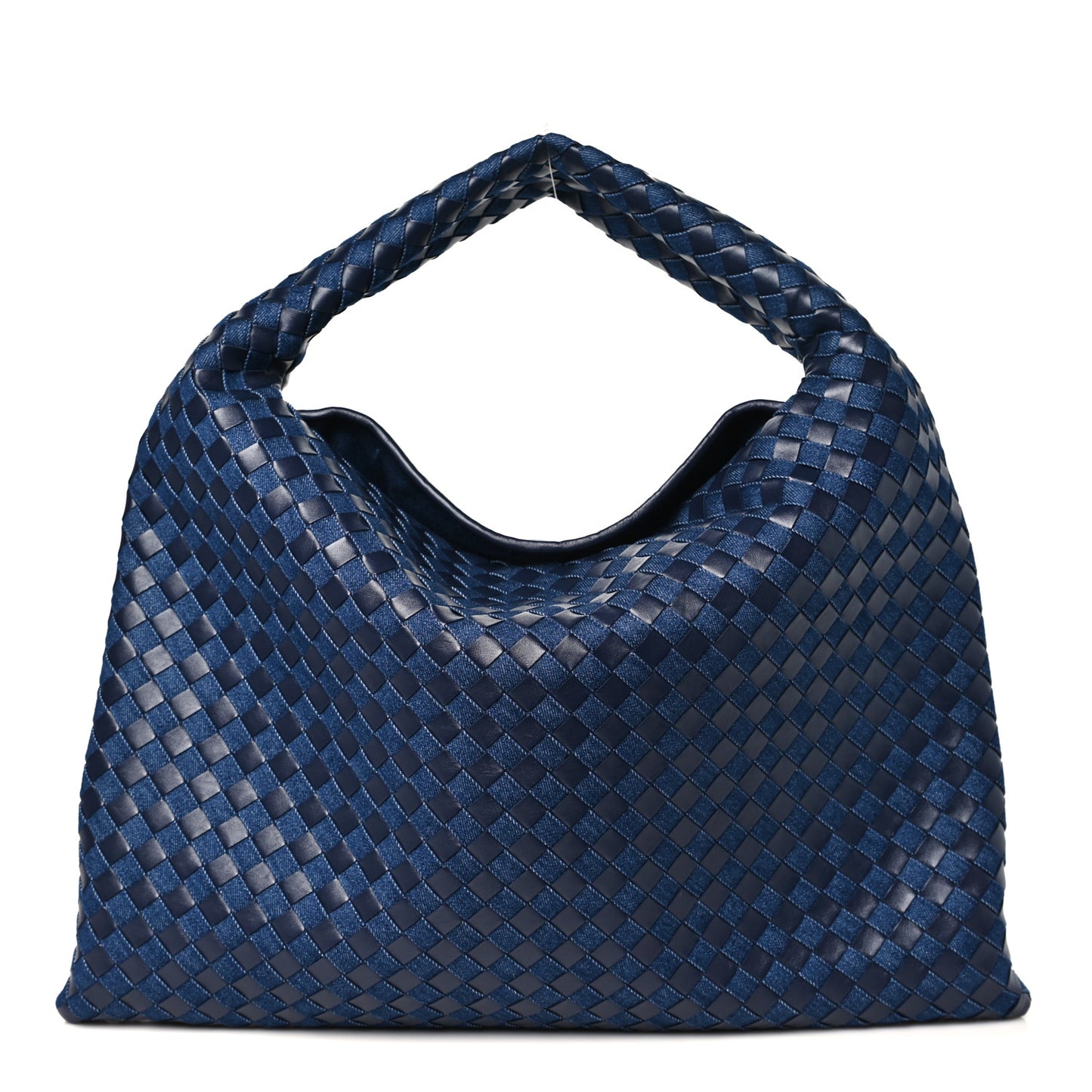 Denim Nappa Intrecciato Large Hop Abyss Indigo