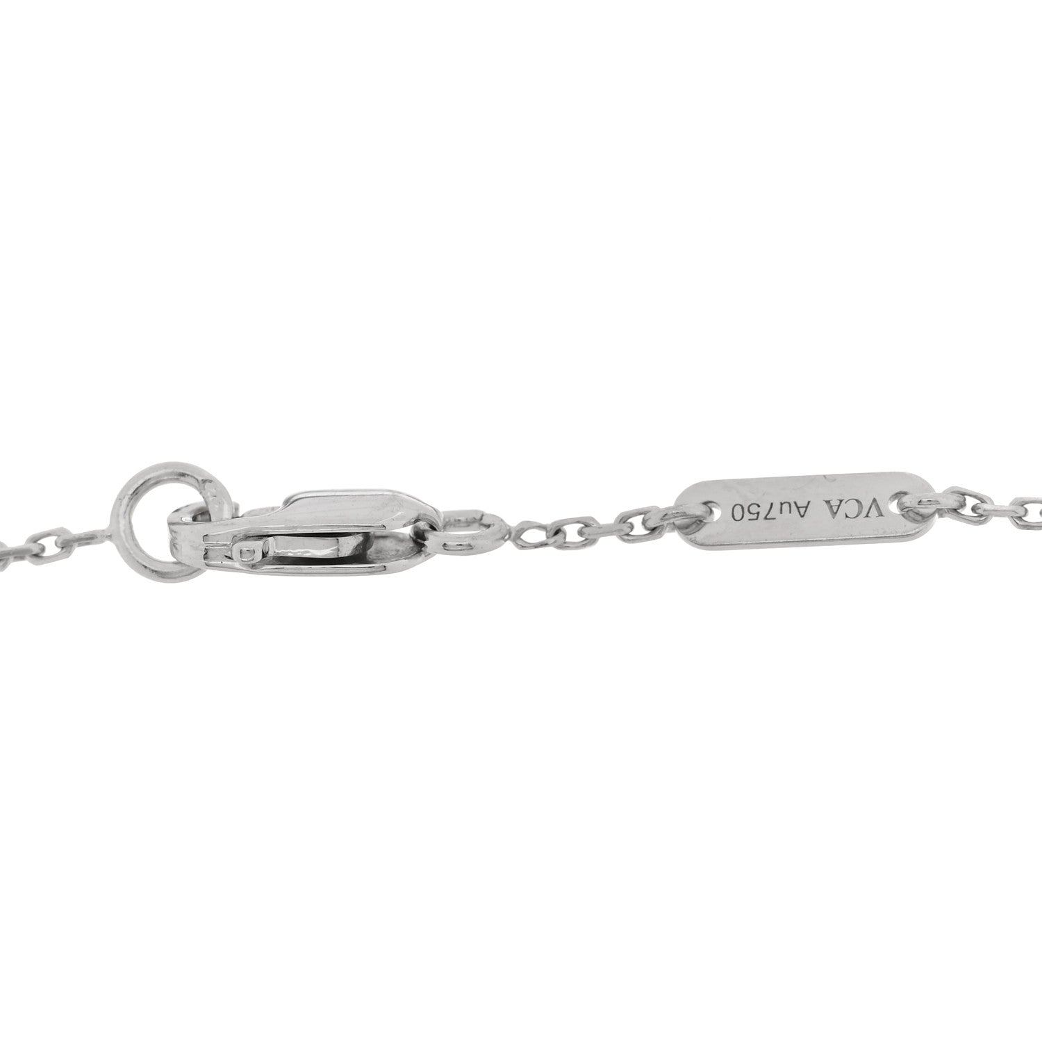 Van Cleef & Arpels 18K White Gold Turquoise Sweet Alhambra Butterfly Bracelet 3 of 3