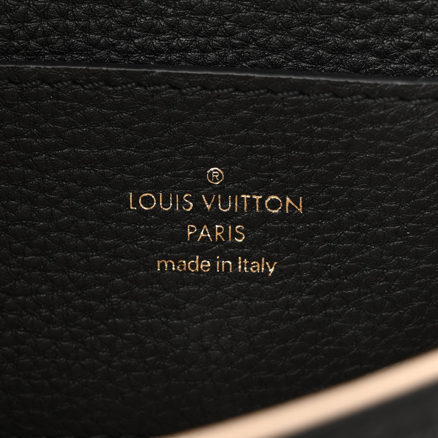 Grained Calfskin LV Pont 9 Soft MM Black