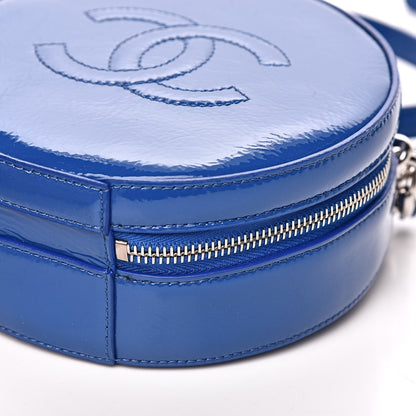 Chanel Patent Round As Earth Evening Bag Blue 10 of 10