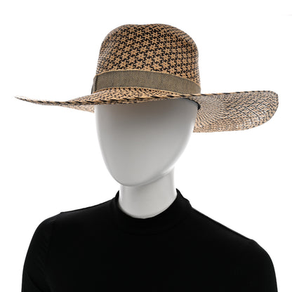 Hermes Straw Chapeau Femme Etna Panama Hat 57 Naturel Black 2 of 8