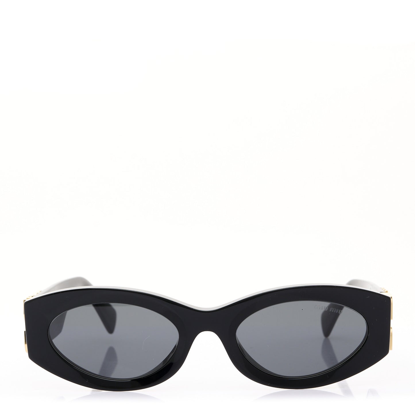 Acetate Oval Glimpse Sunglasses SMU11W Black