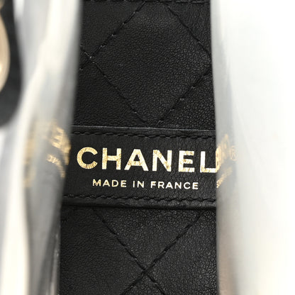 Chanel Lambskin PVC Medium Sand By The Sea Flap Black 6 of 10