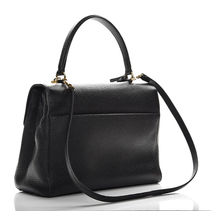 Saint Laurent Grained Calfskin Medium Moujik Top Handle Bag Black 4 of 8