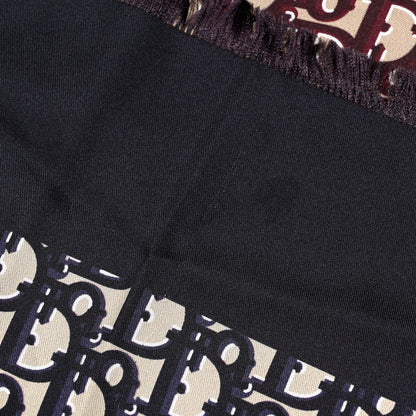 Christian Dior Silk Monogram Scarf Brown 4 of 4