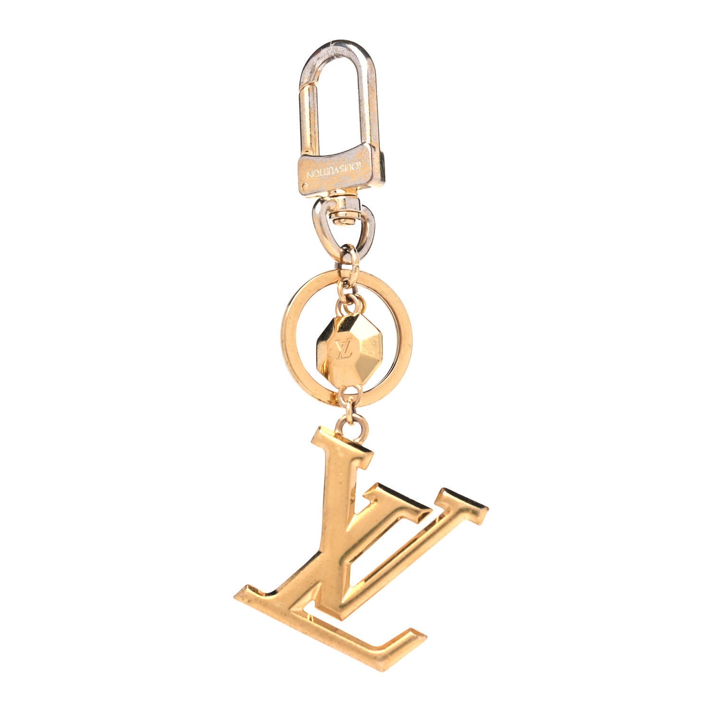LV Facettes Bag Charm Key Holder Gold