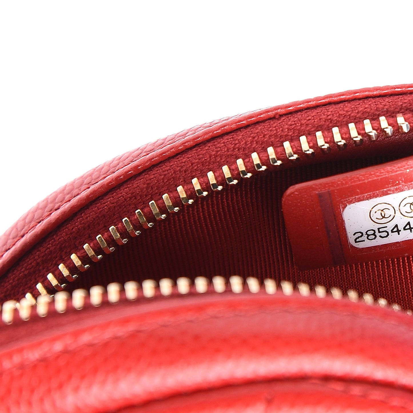 Caviar Quilted Zip Around Classic Coin Purse Dark Pink
