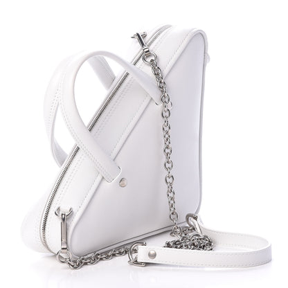 Balenciaga Calfskin XS Triangle Chain Duffle White 3 of 10