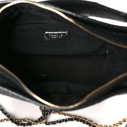 Chanel Crocodile Embossed Calfskin Medium Gabrielle Cocodile Hobo Black 5 of 9