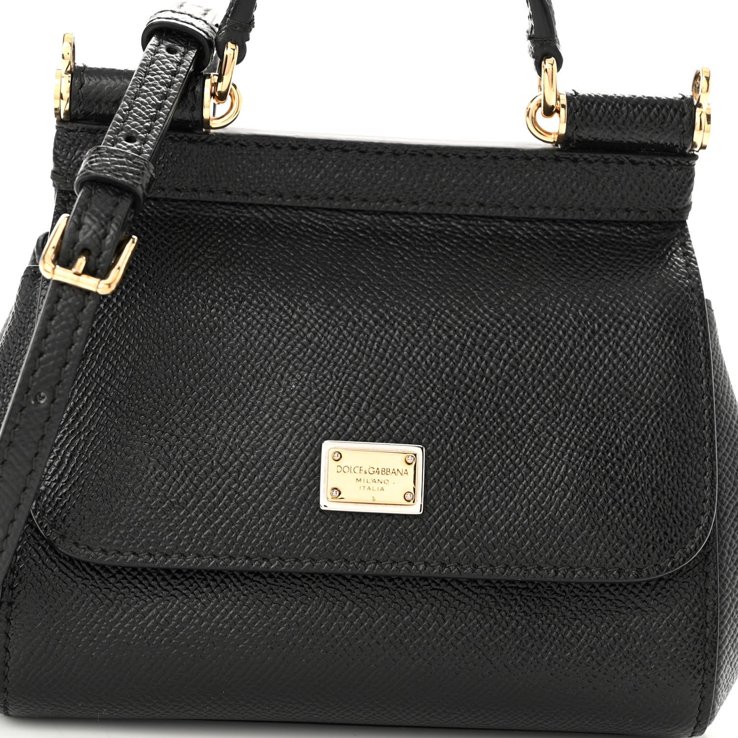 Dolce & Gabbana Dauphine Mini Miss Sicily Satchel Black 7 of 9