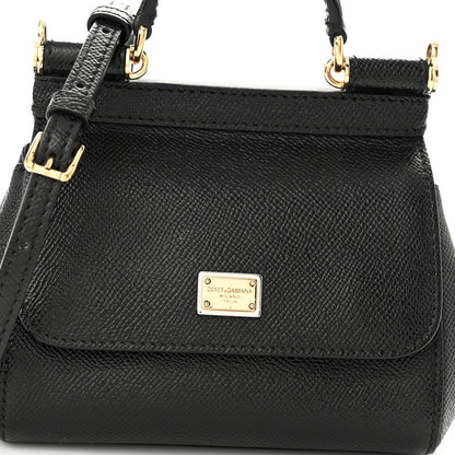 Dolce & Gabbana Dauphine Mini Miss Sicily Satchel Black 7 of 9