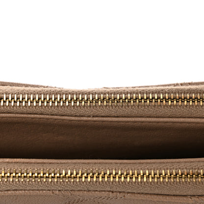 Saint Laurent Grained Lambskin Quilted Mini Becky Double Zip Bag Natural Tan 12 of 18
