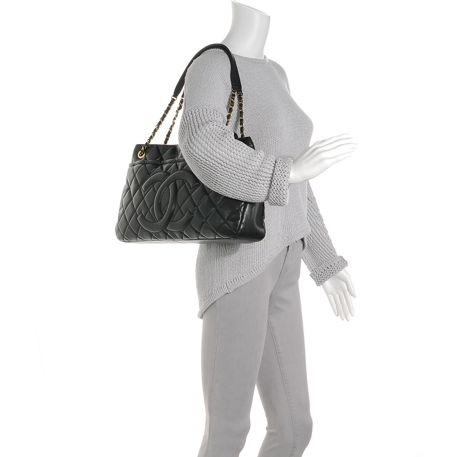 Chanel Caviar CC Timeless Hobo Black 2 of 8