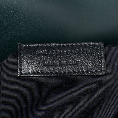Saint Laurent Suede Monogram Medium Niki Chain Satchel Green 8 of 11