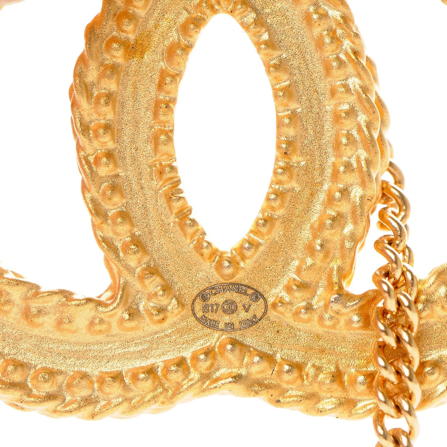 Chanel CC Drop Earrings Gold 3 of 4