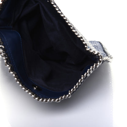 Stella McCartney Eco Alter Nappa Perforated Fold Over Clutch Navy 5 of 15