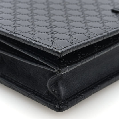 Gucci Microguccissima Crossbody Wallet Black 8 of 9
