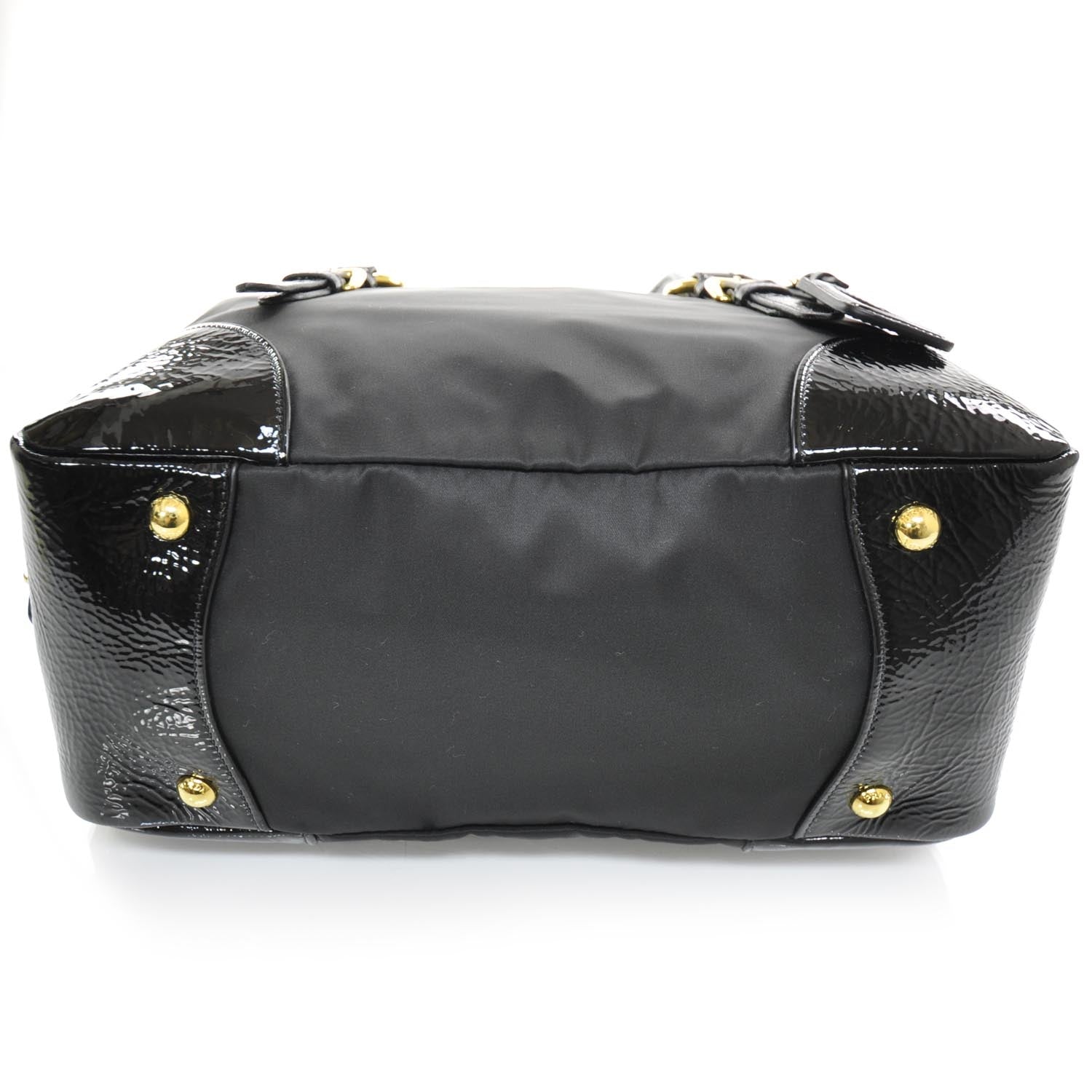 Prada Tessuto Vernice Bowler White 10 of 17