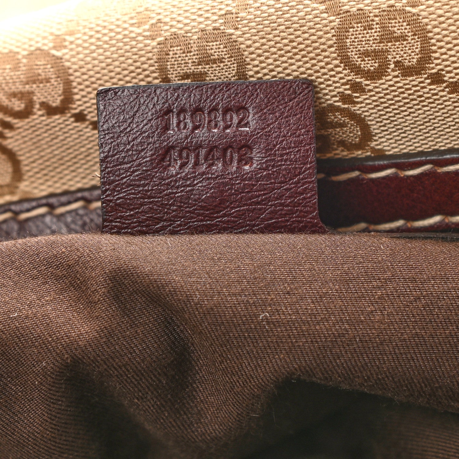 Gucci Monogram Horsebit Nail Medium Boston Brown 6 of 9
