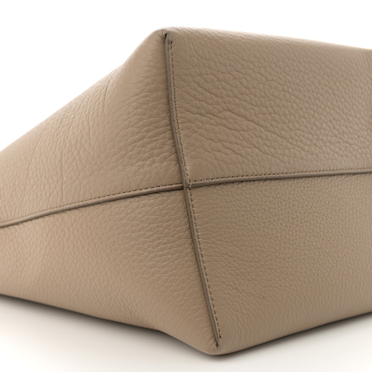 Grained Calfskin Medium N/S Park Tote Dark Taupe