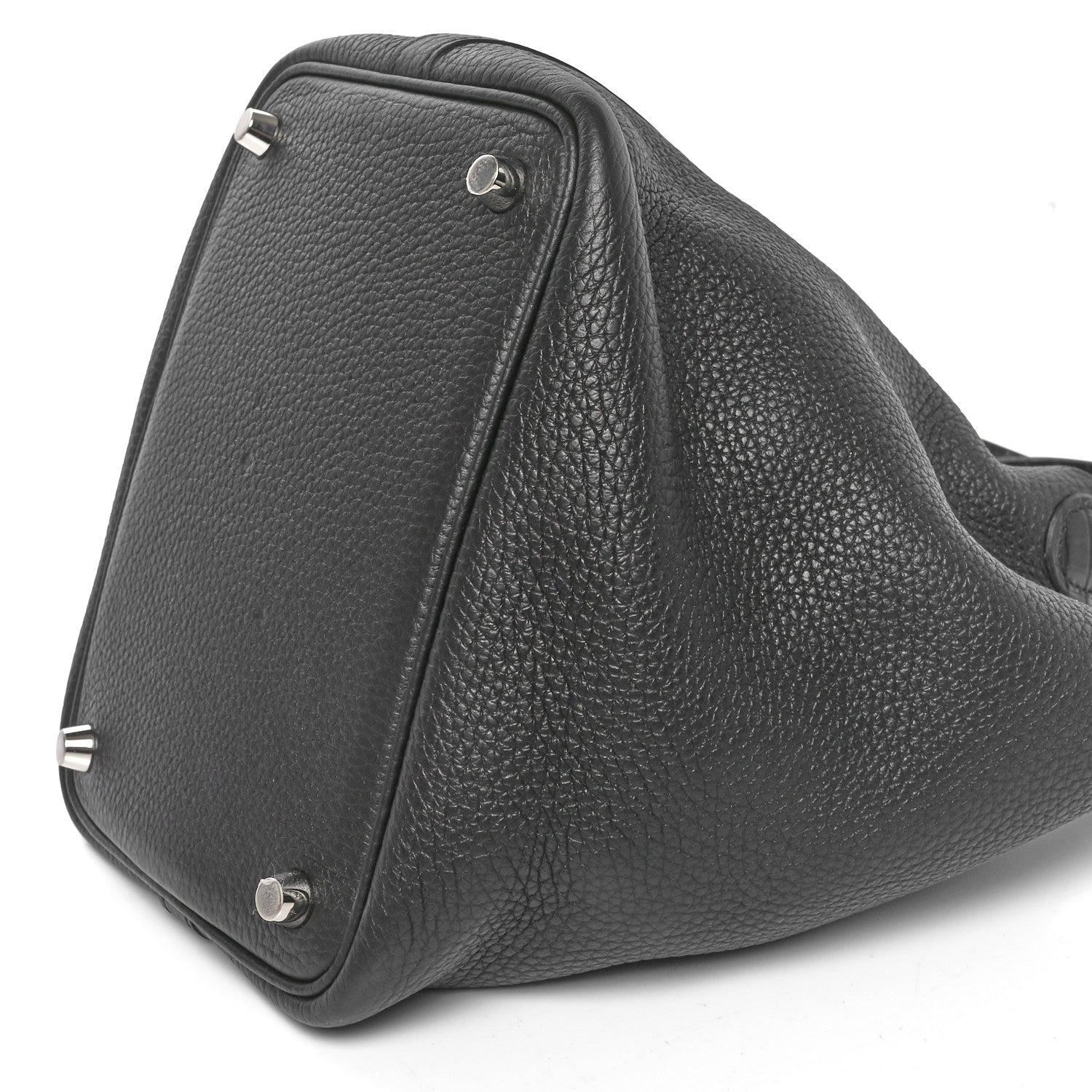 Hermes Taurillon Clemence Matte Alligator Picotin Lock Touch 18 PM Black 8 of 10