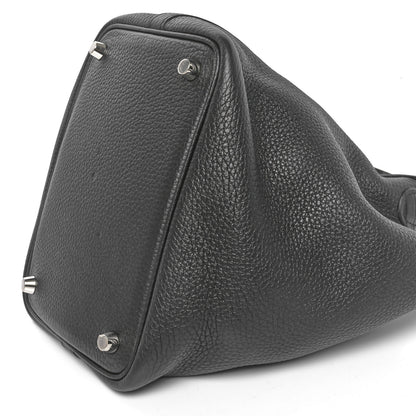 Hermes Taurillon Clemence Matte Alligator Picotin Lock Touch 18 PM Black 8 of 10