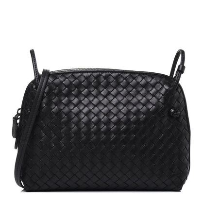 Bottega Veneta Nappa Intrecciato Pillow Crossbody Messenger Black 1 of 18