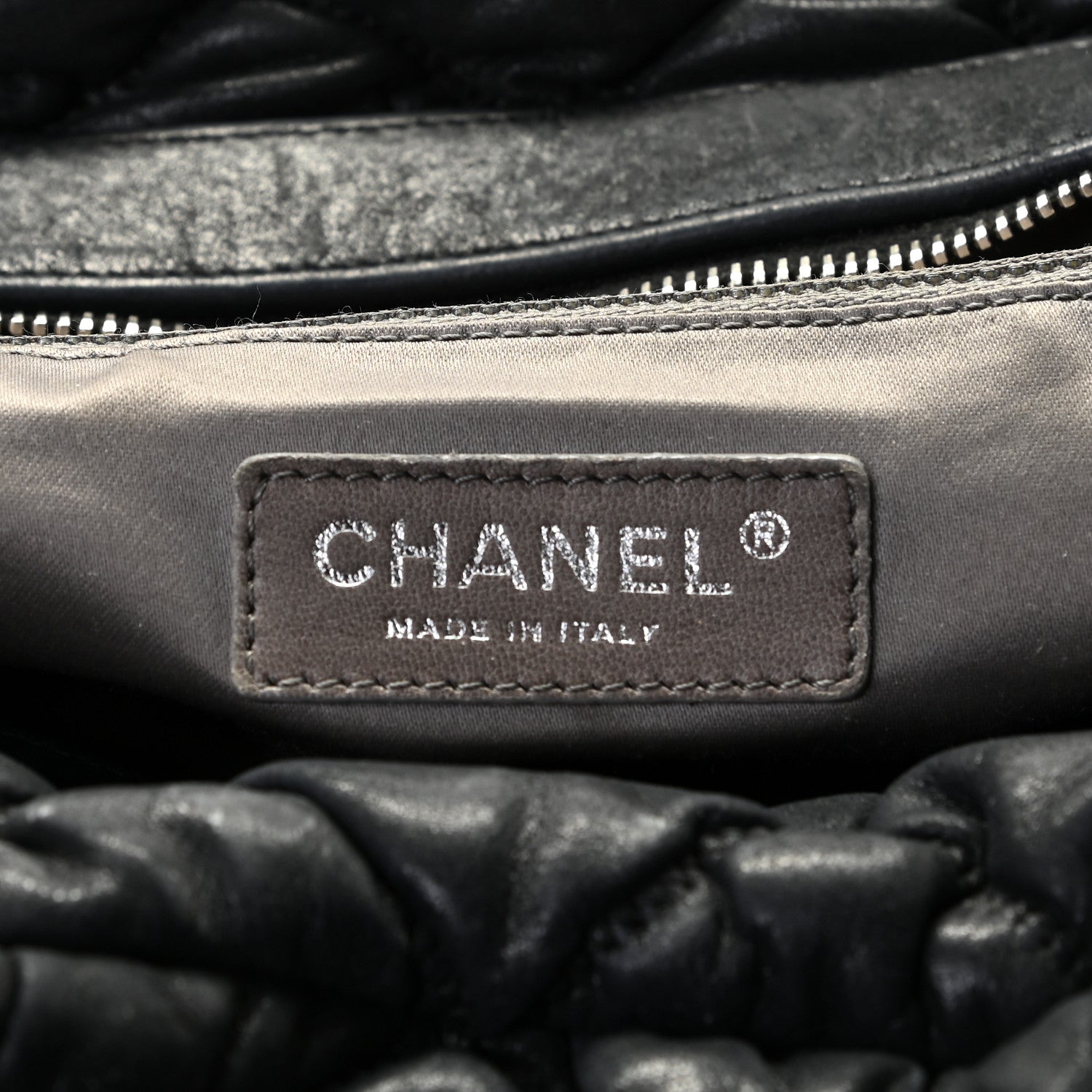 Chanel Calfskin Bubble Quilt Bowler Black 6 of 6