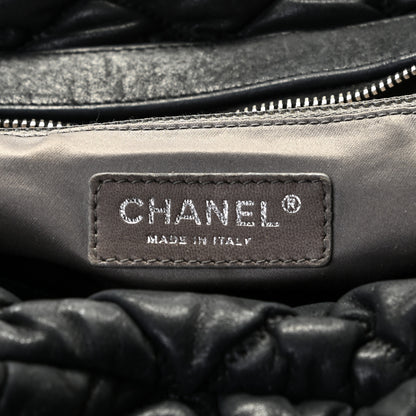 Chanel Calfskin Bubble Quilt Bowler Black 6 of 6