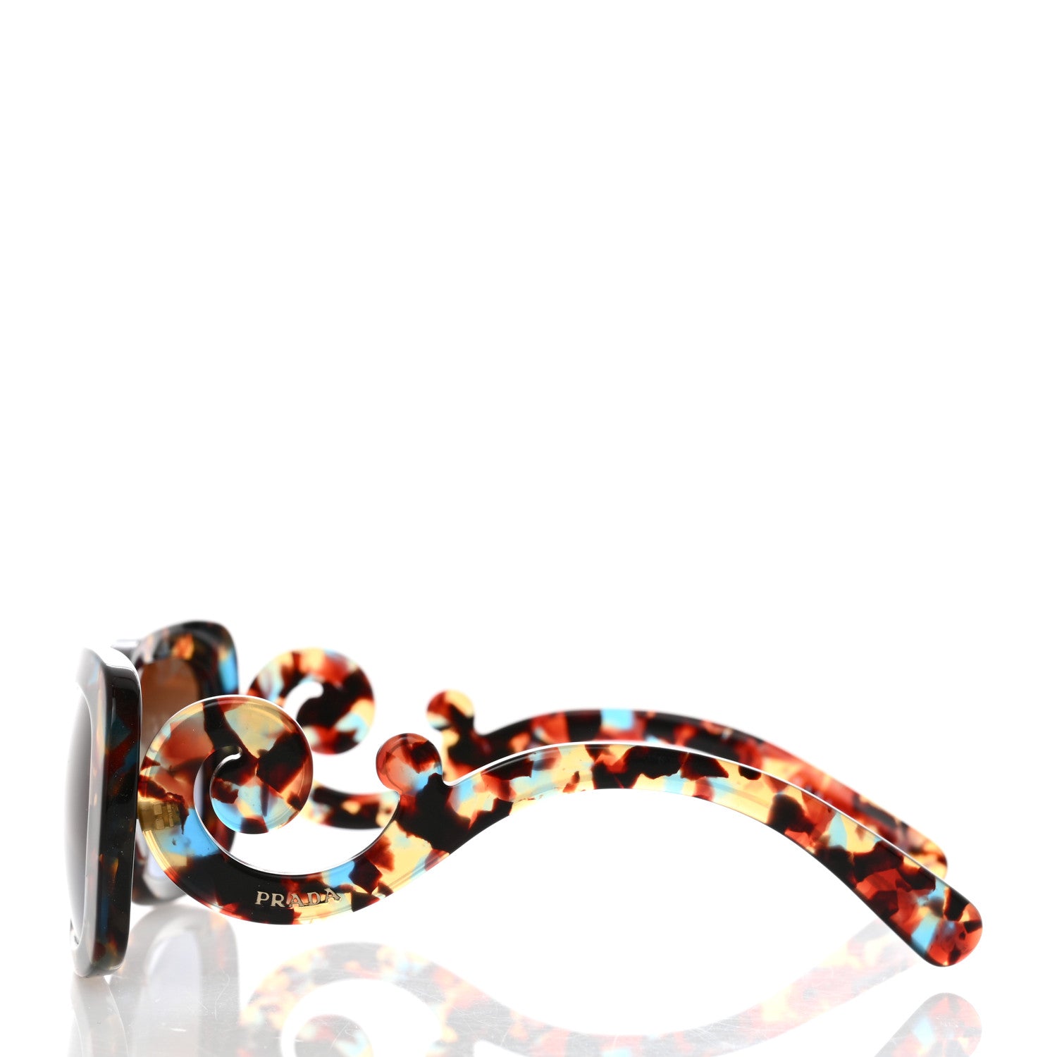 Prada Baroque Sunglasses Tortoise Blue 3 of 8