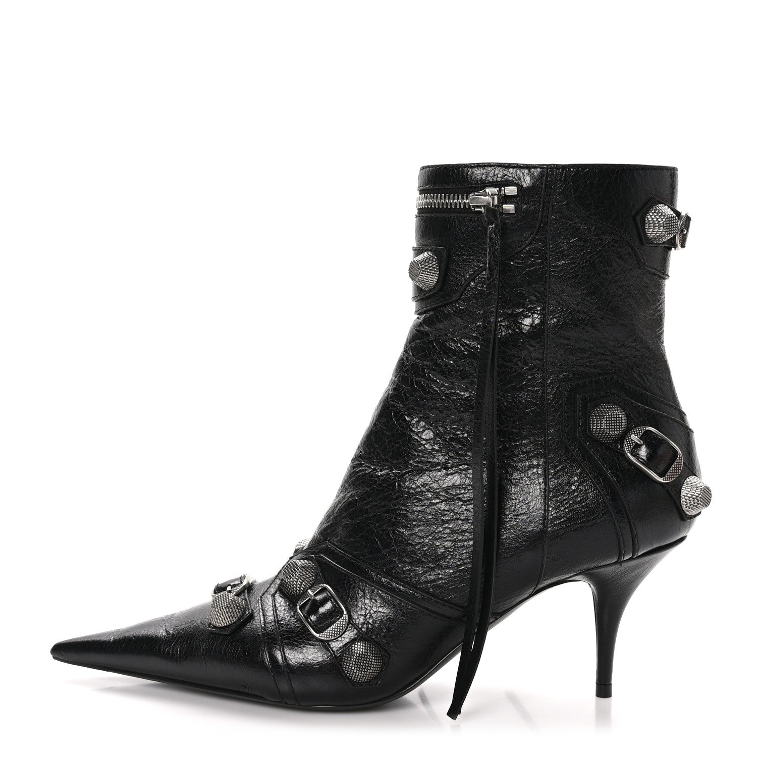 Balenciaga Agneau Arena Cagole 70mm Ankle Boots 39.5 Black 1 of 9