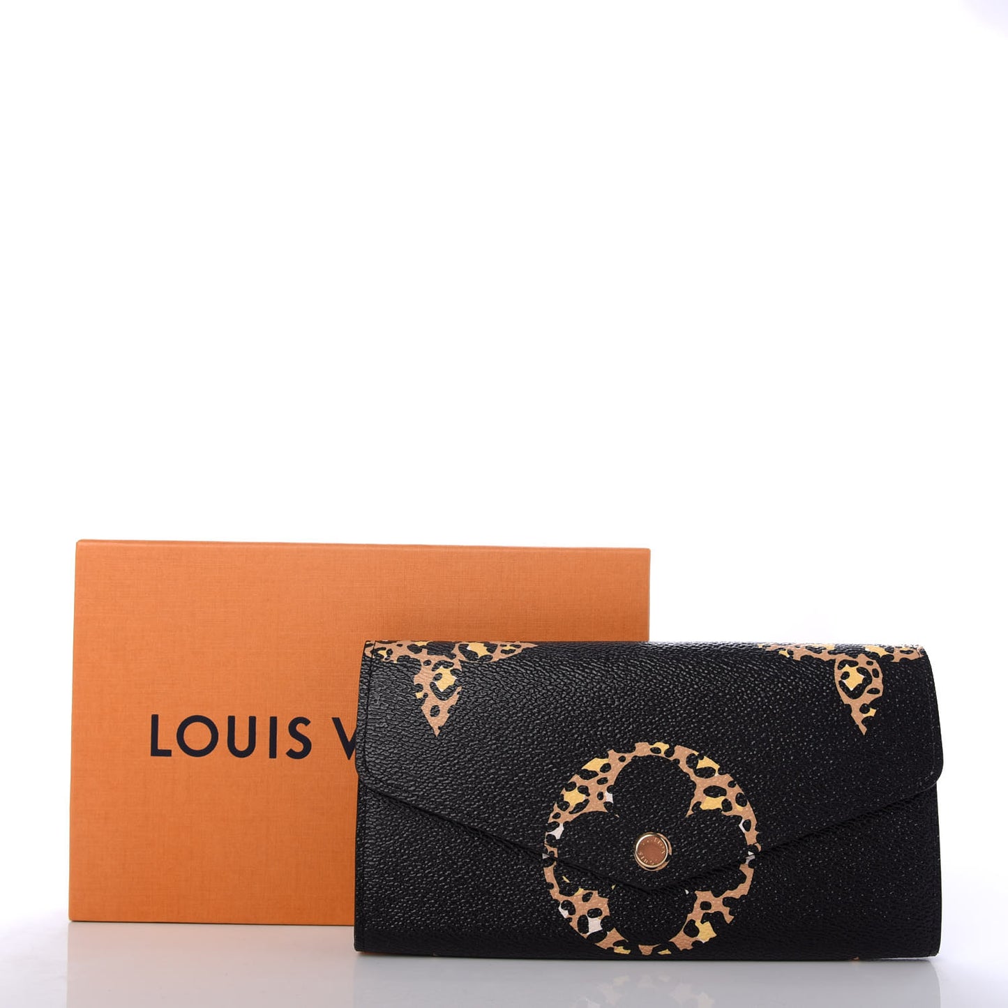 Monogram Giant Jungle Sarah Wallet Black