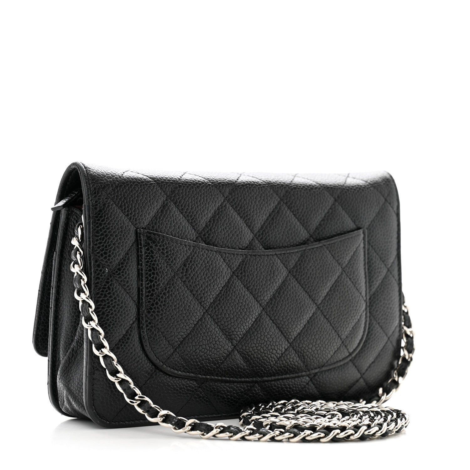 Chanel Caviar Quilted Wallet on Chain WOC Black 3 of 14